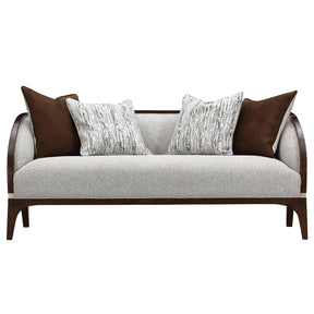 Houston Walnut/Pebble Loveseat - Ornate Home