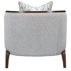 Houston Walnut/Pebble Matching Chair - Ornate Home