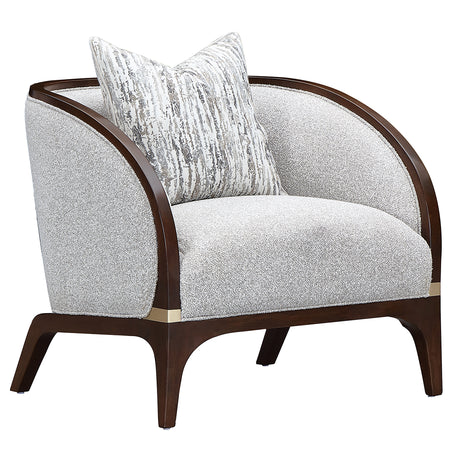 Houston Walnut/Pebble Matching Chair - Ornate Home