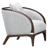 Houston Walnut/Pebble Matching Chair - Ornate Home