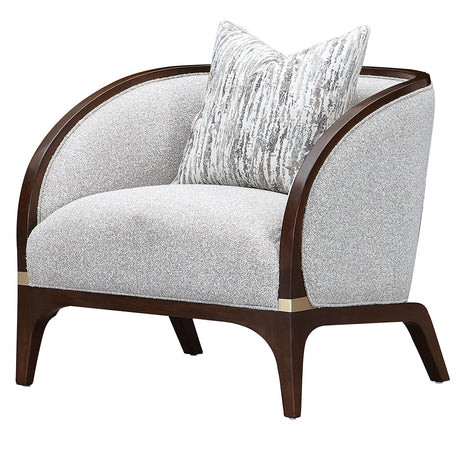 Houston Walnut/Pebble Matching Chair - Ornate Home