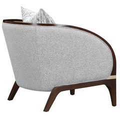 Houston Walnut/Pebble Matching Chair - Ornate Home