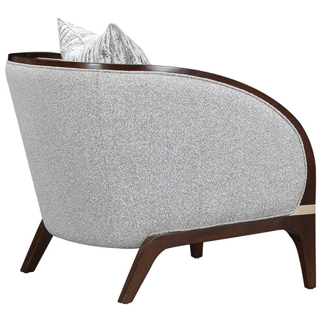 Houston Walnut/Pebble Matching Chair - Ornate Home