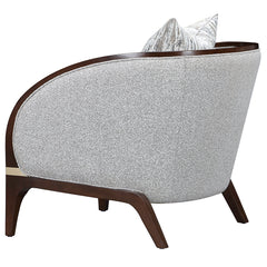 Houston Walnut/Pebble Matching Chair - Ornate Home