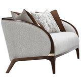 Houston Walnut/Pebble Sofa - Ornate Home