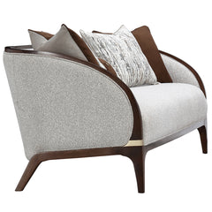 Houston Walnut/Pebble Sofa - Ornate Home