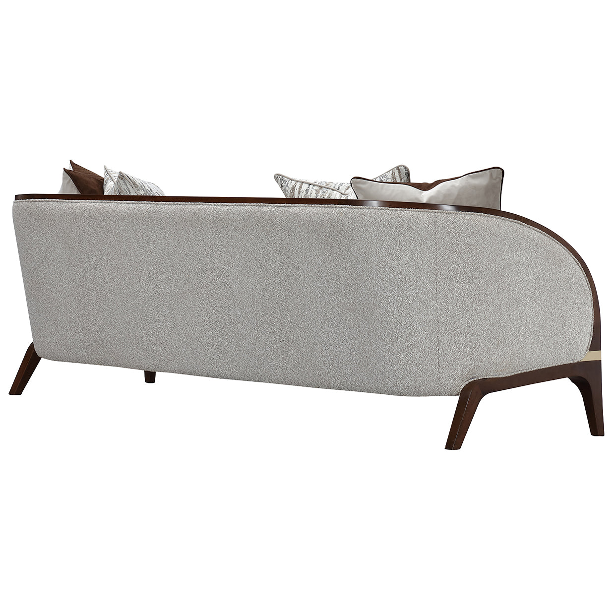 Houston Walnut/Pebble Sofa - Ornate Home