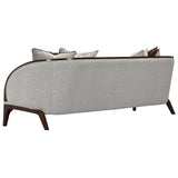 Houston Walnut/Pebble Sofa - Ornate Home