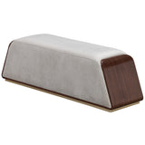 Houston Walnut/Porcini Accent Bench - Ornate Home