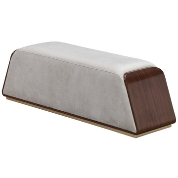 Houston Walnut/Porcini Accent Bench - Ornate Home