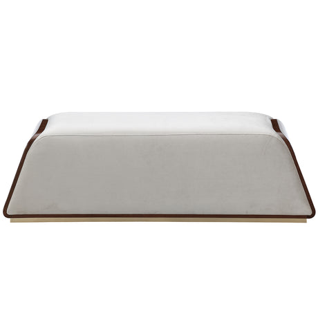 Houston Walnut/Porcini Accent Bench - Ornate Home