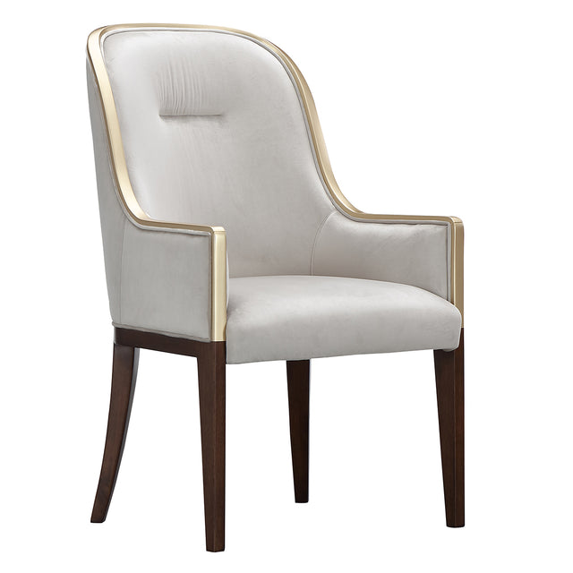 Houston Walnut/Porcini Dining Arm Chair - Ornate Home