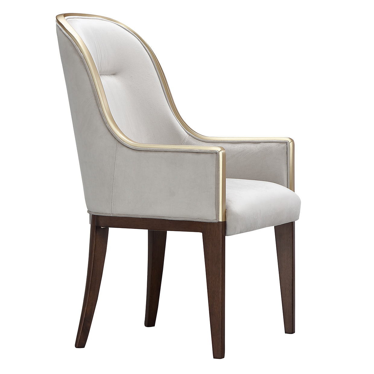 Houston Walnut/Porcini Dining Arm Chair - Ornate Home