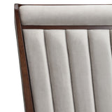 Houston Walnut/Porcini Eastern King Channel Tufted Panel Bed - Ornate Home