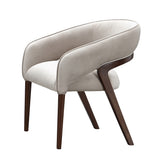 Houston Walnut/Porcini Vanity Chair - Ornate Home
