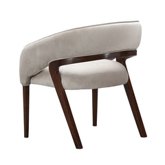 Houston Walnut/Porcini Vanity Chair - Ornate Home