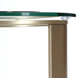 Houston Walnut Round Chairside Table - Ornate Home