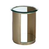 Houston Walnut Round Chairside Table - Ornate Home