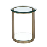 Houston Walnut Round Chairside Table - Ornate Home