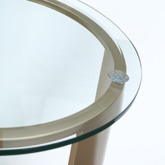 Houston Walnut Round Chairside Table - Ornate Home