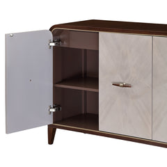 Houston Walnut Sideboard with Mirror - Ornate Home