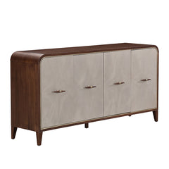 Houston Walnut Sideboard with Mirror - Ornate Home