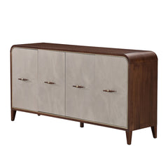 Houston Walnut Sideboard with Mirror - Ornate Home