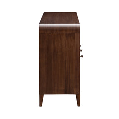 Houston Walnut Sideboard with Mirror - Ornate Home