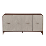Houston Walnut Sideboard with Mirror - Ornate Home