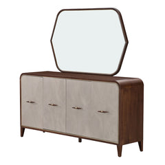 Houston Walnut Sideboard with Mirror - Ornate Home