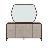 Houston Walnut Sideboard with Mirror - Ornate Home