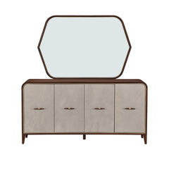 Houston Walnut Sideboard with Mirror - Ornate Home