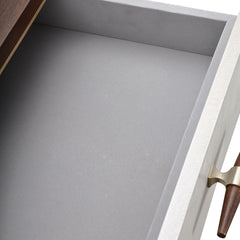 Houston Walnut Vanity Table with Mirror - Ornate Home