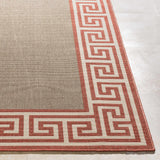 Houtz Red Border Greek Outdoor Rug - Clearance - Ornate Home