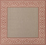 Houtz Red Border Greek Outdoor Rug - Clearance - Ornate Home