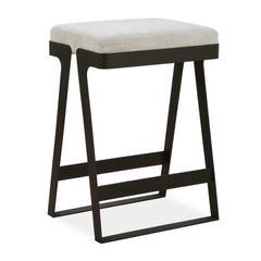 Hover Black/White Iron Counter Stool - Ornate Home