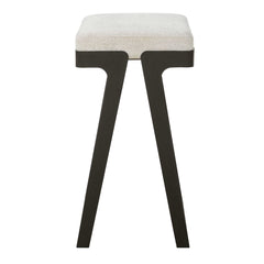 Hover Black/White Iron Counter Stool - Ornate Home