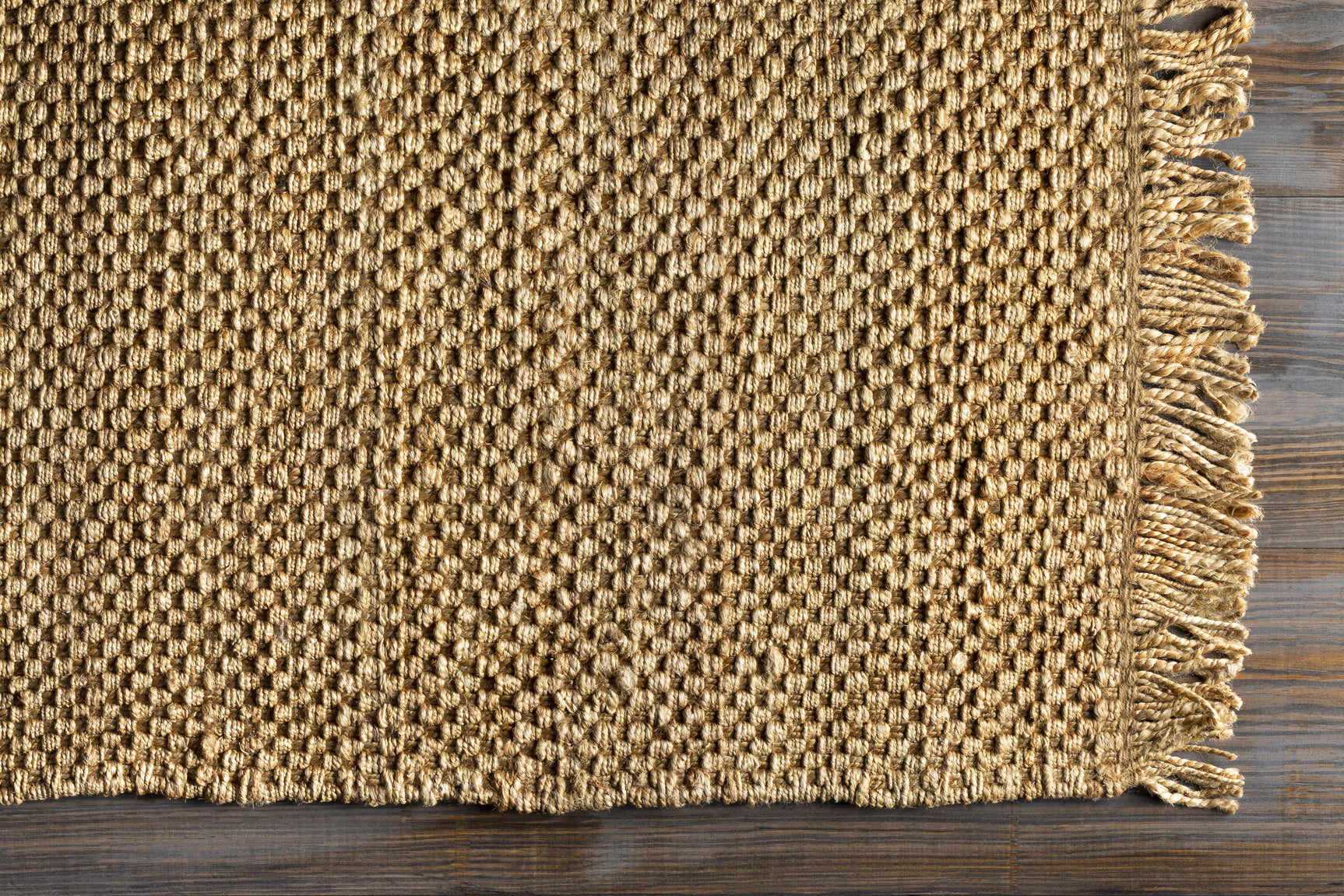 Hovland Hand Woven Natural Jute Rag Rug - Clearance - Ornate Home