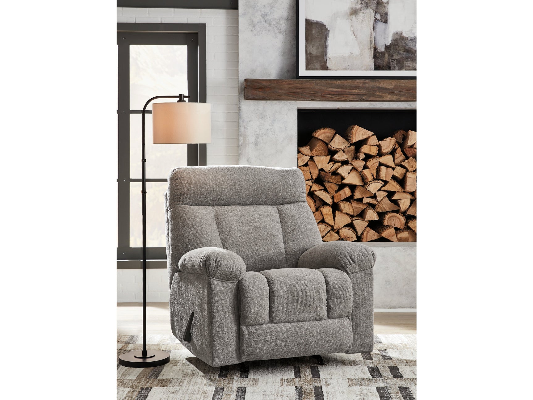 Hoyne Park Smoke Recliner (Online Special Price) - Ornate Home