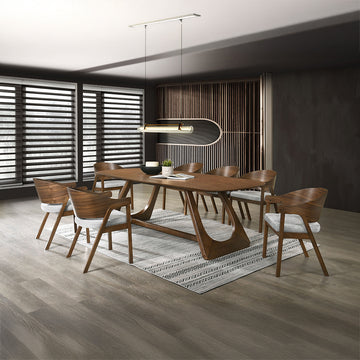 Hoyte Walnut Dining Table - Ornate Home