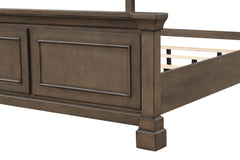 Huddersfield Dark Brown Eastern King Bed - Ornate Home