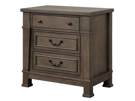 Huddersfield Dark Brown Nightstand - Ornate Home