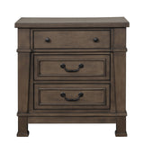 Huddersfield Dark Brown Nightstand - Ornate Home