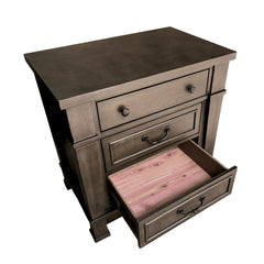 Huddersfield Dark Brown Nightstand - Ornate Home