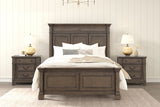 Huddersfield Dark Brown Queen 5 Piece Bedroom Set w/2 Nightstands - Ornate Home