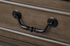 Huddersfield Dark Brown Queen 5 Piece Bedroom Set w/2 Nightstands - Ornate Home