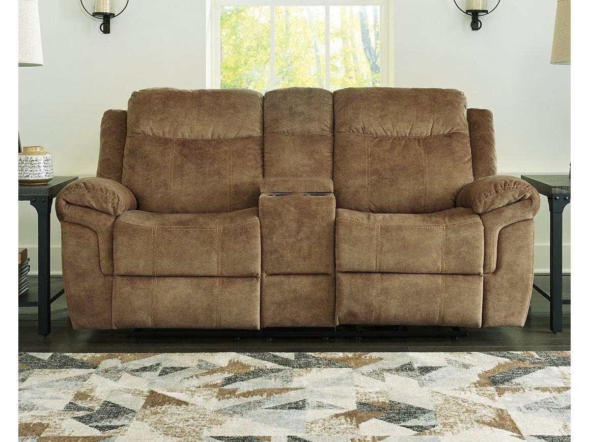 HuddleUp Glider Reclining Loveseat with Console (Online Special Price) - Ornate Home