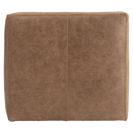 Hudson Beige/Tan Leather Swivel Chair - Ornate Home