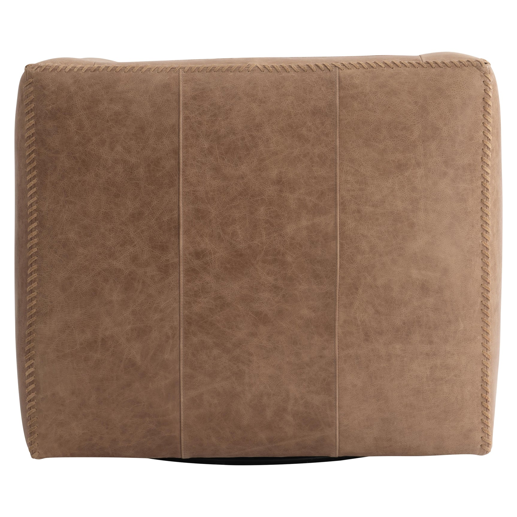 Hudson Beige/Tan Leather Swivel Chair - Ornate Home