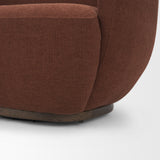 Hudson Burgundy Fabric Upholstered Chair - Ornate Home